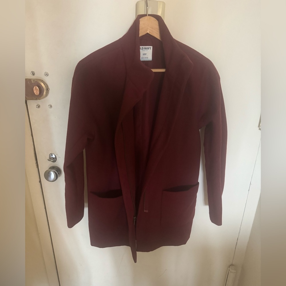 Dark red Old Navy Pea coat
